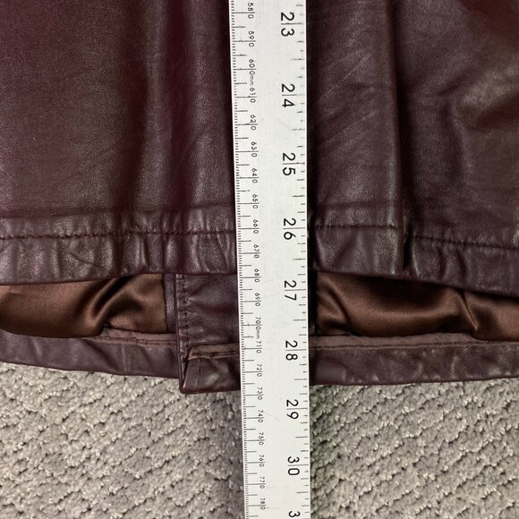 Vintage 70s Victoria Leather Jacket Men's Small Oxblood Burgundy Fight Club Pimp - Picture 11 of 11